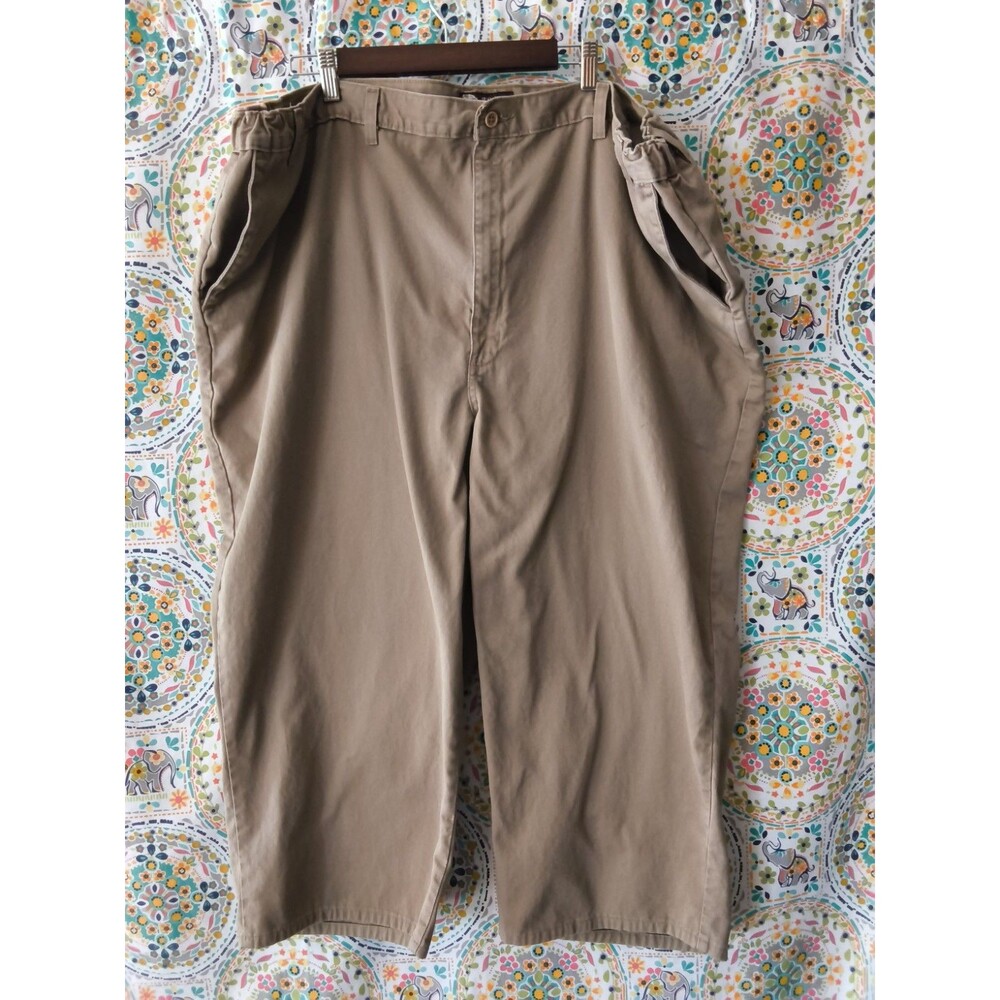 Great Northwest Clothing Company Khaki Pants Men's 50x30 Tan Elastic Workwear